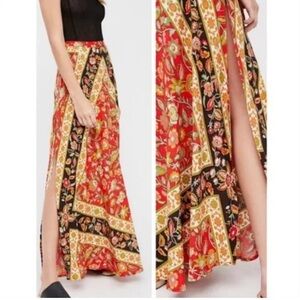 SPELL Lolita Split Maxi Skirt Campfire XS